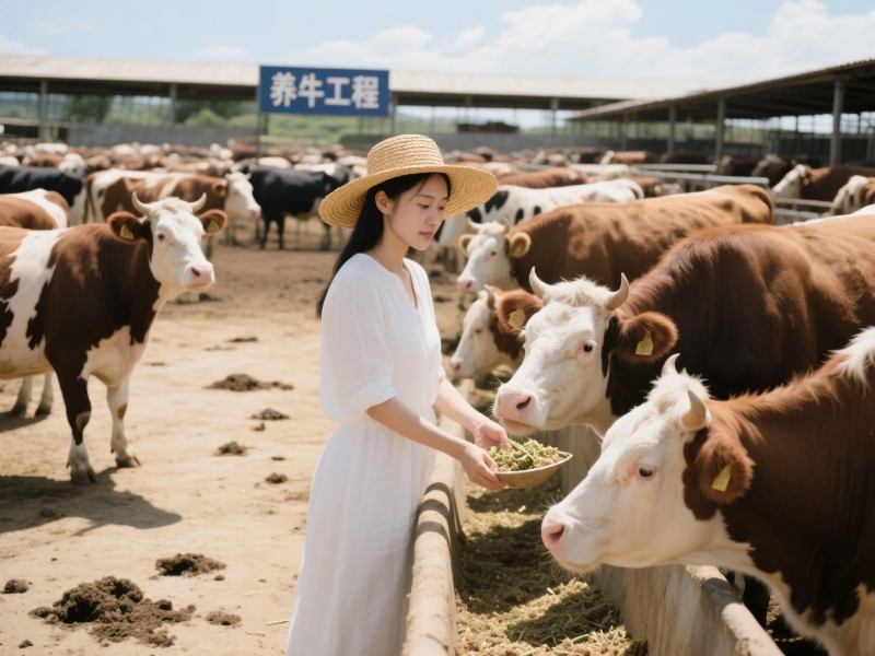 畜禽養(yǎng)殖養(yǎng)牛工程現(xiàn)場(chǎng)