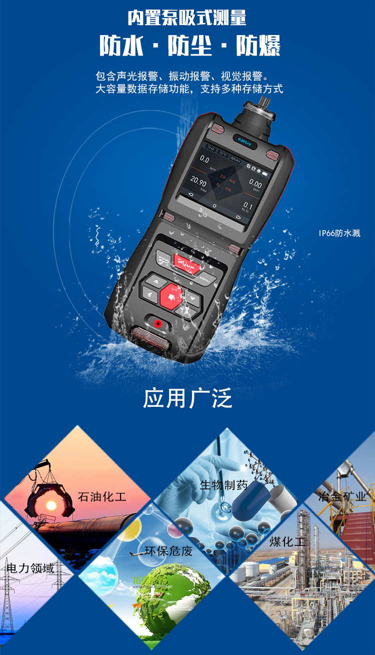 便攜泵吸式2-戊酮(甲基丙基酮)氣體檢測(cè)報(bào)警儀