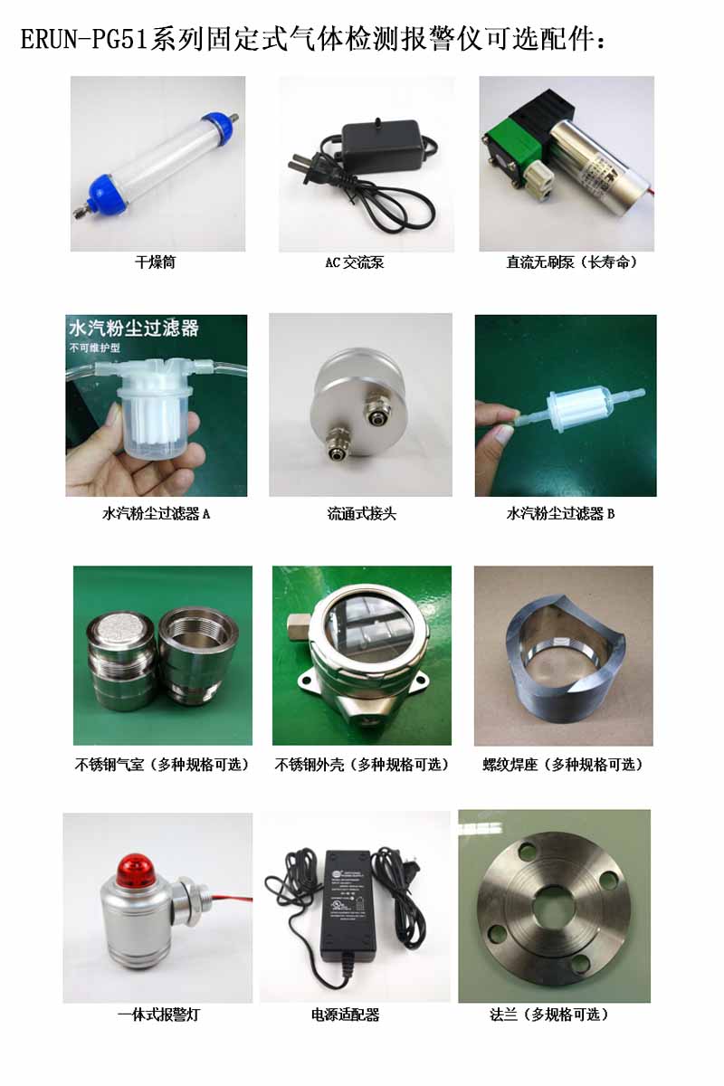 固定在線式甲硫醇檢測(cè)報(bào)警儀可選配件